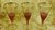 B873 - Divine Set 6 Vintage French Cranberry, Etched & Gilded Sherry Glasses