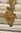 B909 - Divine Pair Antique French Ormolu Acanthus Leaf Curtain Tie / Hold Backs