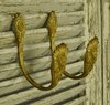 B1248 - Elegant Pair Antique French Gilded Metal Curtain Tie / Hold Backs 19th Century