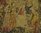 B1278 - Superb Vintage French Printed Linen Wall Hanging After  'Les Vendanges' de Cluny