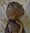 B1315 - Charming Antique French Plaster Bust, Child at Evening Prayer, 'Prière Du Soir'