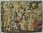 B1360 - Fabulous Vintage French Printed Woven 'Tapestry' Wall Hanging, Medieval Scene
