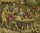 B1361 - Amazing Wide Vintage French Tapestry Wall Hanging, Detailed 18th C Village Scene