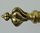 B1432 - Fabulous SET 4 Antique French Brass Curtain Pole Finials, Tres Chateau Chic