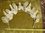 B1464 - Amazing Antique French Silk Flower & Pearl Wedding, Bridal Couronne,Tiara, Crown