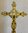 B1559 - Stunning Antique French Church Altar Cross / Crucifix, Baccarat Glass, Angels