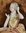 B1571 - Divine Antique French Porcelain Doll / Figurine On Velvet Sofa Chocolate Box
