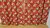 B1872 - Stunning Pair Long Antique French Cotton Curtains / Drapes & Pelmet, Roses Print