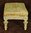 B1926 - Superb Antique French Empire Style Foot Stool, Carved Frame, Aubusson Upholstery