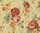 B1959 - Delectable Unused 3.8M Panel Antique French Rose Print Cotton Textile Circa 1930