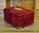 B1975 - Gorgeous Antique French Red Silk Velvet Jewel  / Boudoir Box, Amazing Condition