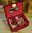 B1975 - Gorgeous Antique French Red Silk Velvet Jewel  / Boudoir Box, Amazing Condition