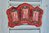 B1990 - Gorgeous Antique French Red Velvet Triple Picture / Photo Frame, Napoleon III